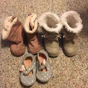 Baby girl shoes 3 pair